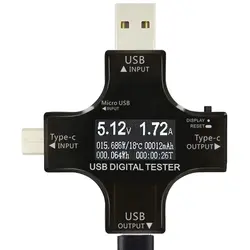 THGS Красочный Usb тестер беспроводной Bluetooth type-C Pd цифровой вольтметр vurrip метр амперметр напряжение Usb тестер тока Measu