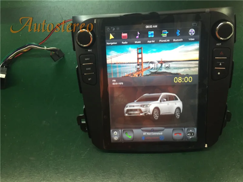 Excellent Tesla Android 9.0 Car GPS Navigation For Mitsubishi Outlander 2006~2012 For Citroen C-Crosser for Peugeot 4007 no DVD multimedia 6