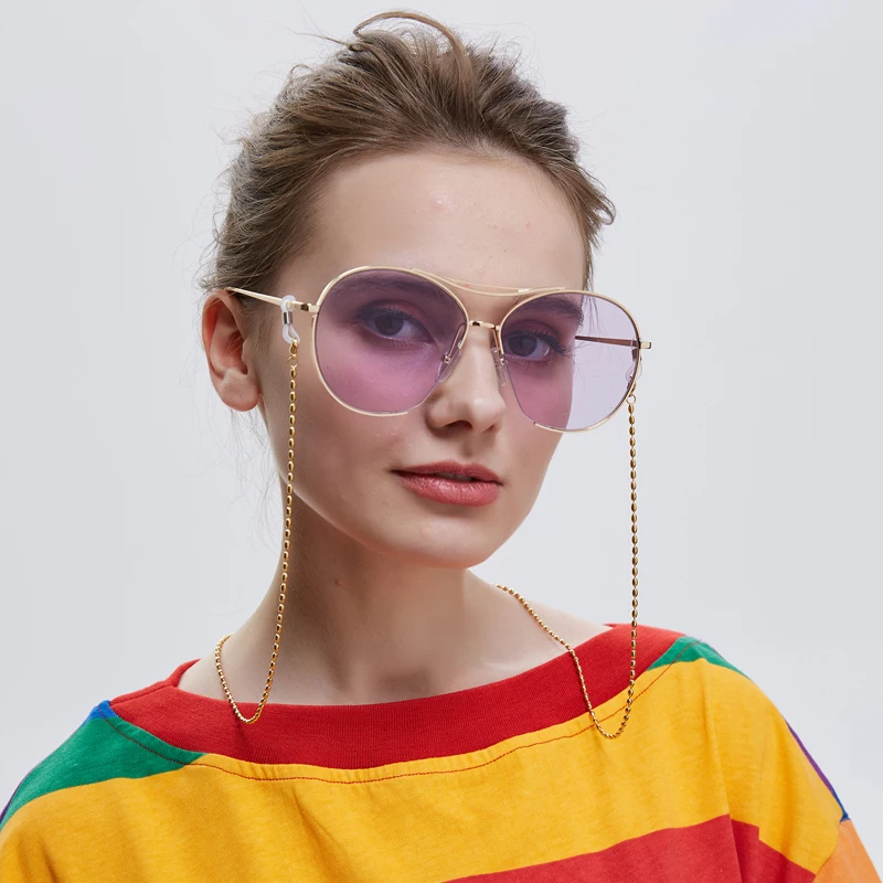 

Stainless Steel Beaded Chain Eyeglasses Chains Reading Glasses Sunglasses Strap Cord Holder Neck Head Band Accessories