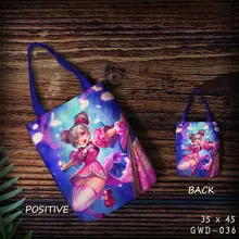 King Glory игра фигура хозяйственные сумки на плечо холщовая женская сумка тотализатор пользовательские мультфильм