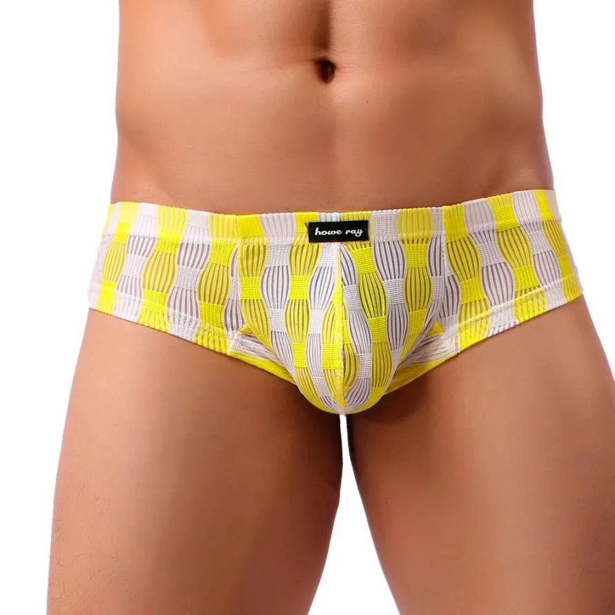 

Men Underwear Sexy Comfortable Breathable Underpant Briefs Nightwear Translucent low-rise men's thongs Sleepwear Male Panties