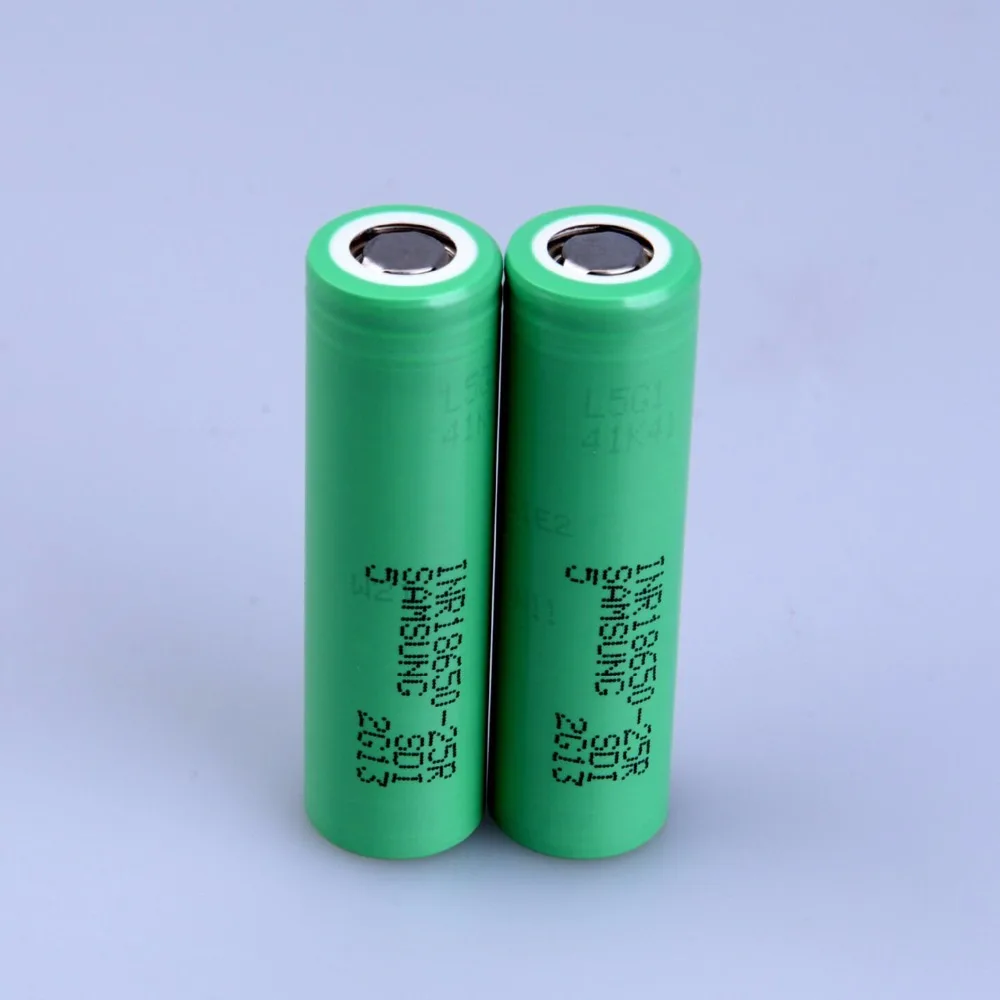 Для SAMSUNG INR 18650-25R 3,6 V 3,7 V 2500mAh литий-ионная аккумуляторная батарея