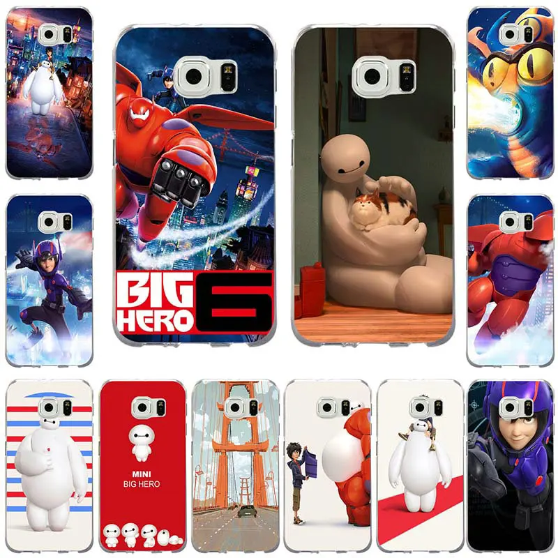 

Silicone Soft TPU Mobile Phone Bags for Samsung Galaxy S2 S3 S4 S5 Mini S6 S7 S8 S9 Edge Plus Note 2 3 4 5 8 Big Hero 6 Baymax