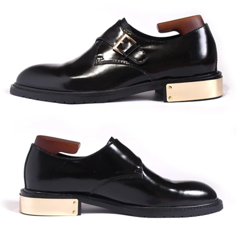 mens shoes with metal heels