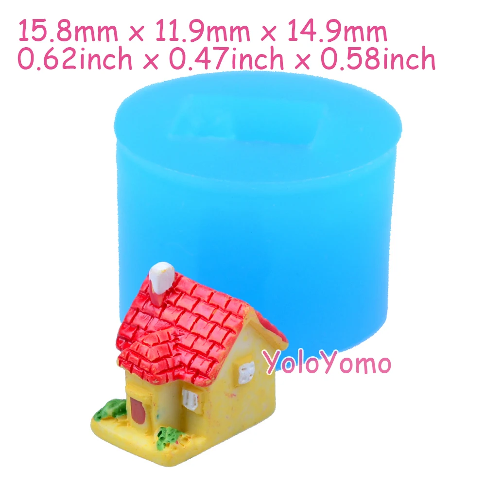 F181YL-15-8mm-3D-Small-House-Flexible-Silicone-Mold-for-Fondant-Cake-Decorating-Tools-Dollhouse-Resin