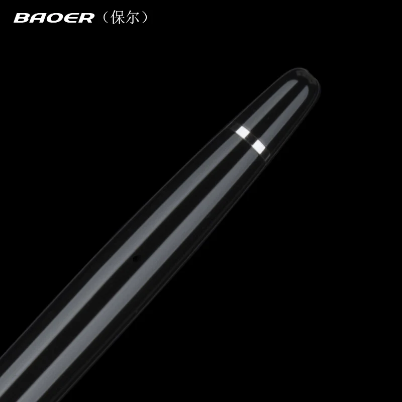 Новое поступление ручка baoer 517 с черным и серебристым стержнем 0 7 мм бесплатная