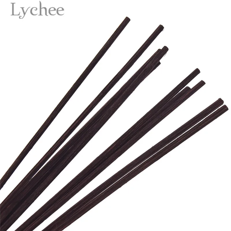 Lychee 10 шт. коричневый ротанговый Рид аромат диффузор Замена палочка благовония дома гостиная Ароматерапия