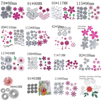 

2020 16 Style flower spring leaf METAL CUTTING DIES Stencil Scrap booking Photo Album Card Paper Embossing Craft DIY