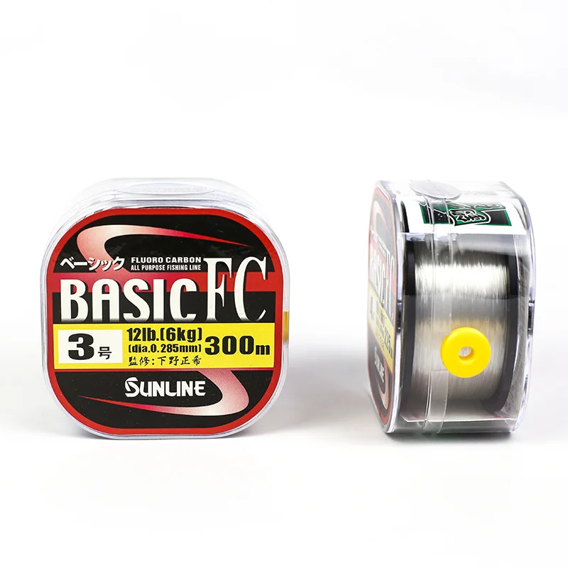 SUNLINE Basic FC 300/225 метров 2 20LB фторуглеродная или углеродная леска для японской