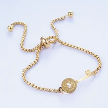 Yunkingdom, новинка, дизайнерский браслет с сердечком для женщин, женские ювелирные изделия из нержавеющей стали, браслеты-цепочки, браслеты, прямая поставка