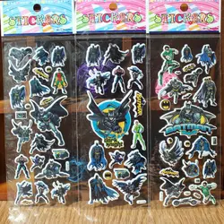10 шт. Kawaii Прохладный объемные наклейки 3D мультфильм летучая мышь супер герой наклейки; классические игрушки записки для подарки для детей