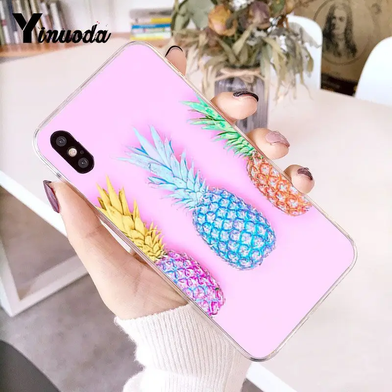 colorful pink gold pineapple