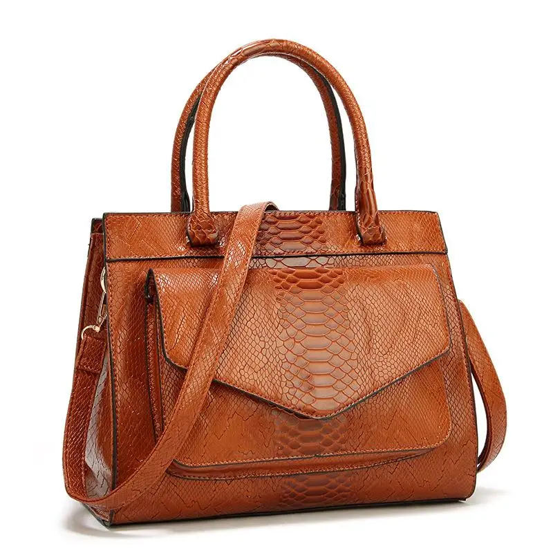 

Luxury Designer Handbags Fashion Crocodile Pattern Leather Bags Large Capacity Tote Bags sac a main femme Messenger Bag