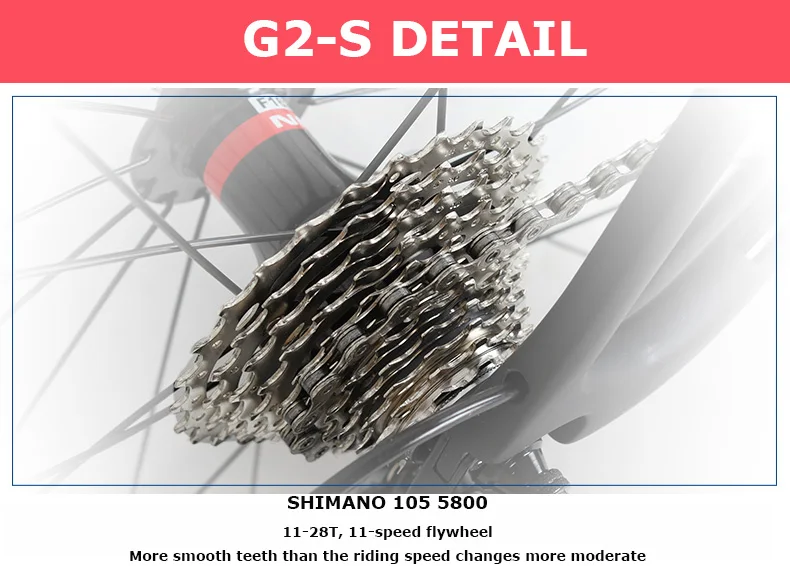 Excellent 700C carbon fiber road bike t800 super lightweight Road cycling competition level 22 variable speed system Carbon frame fork 11
