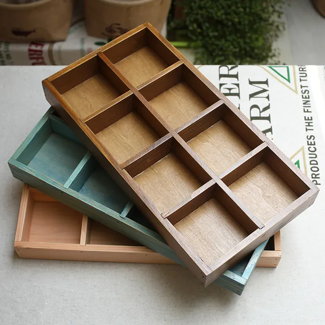 Aliexpress Buy 40CM Zakka 40 Grids Wooden Storage Trays 40PC Impressive Small Wooden Boxes To Decorate Aliexpress Buy 40CM Zakka 40 Grids Wooden Storage Trays 40PC Impressive Small Wooden Boxes To Decorate