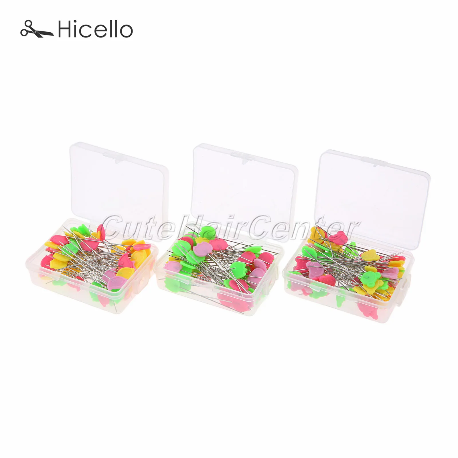 

80pcs Sewing needles Dressmaking Pins Embroidery Patchwork Steel wire Nickel Plating Tulip Bird Bear DIY Tool Hicello