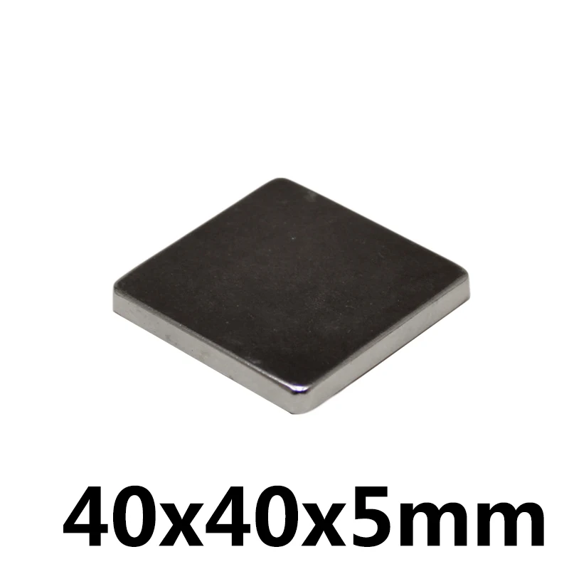 1 шт. неодимовый магнит 40x40x5 редкоземельный сильный блок постоянный 40*40*5 мм