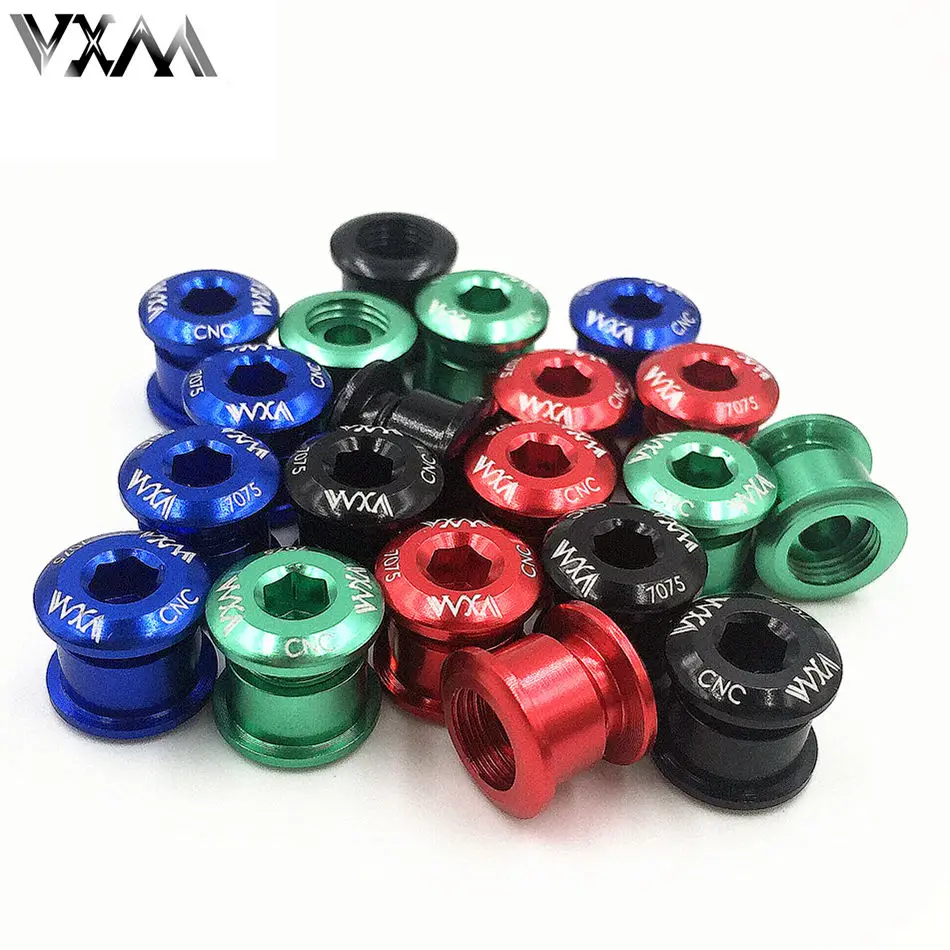 5pcs Aluminum Alloy Chainring Bolts Screws 6.5mm Screws Chainwheel Bolts 2019