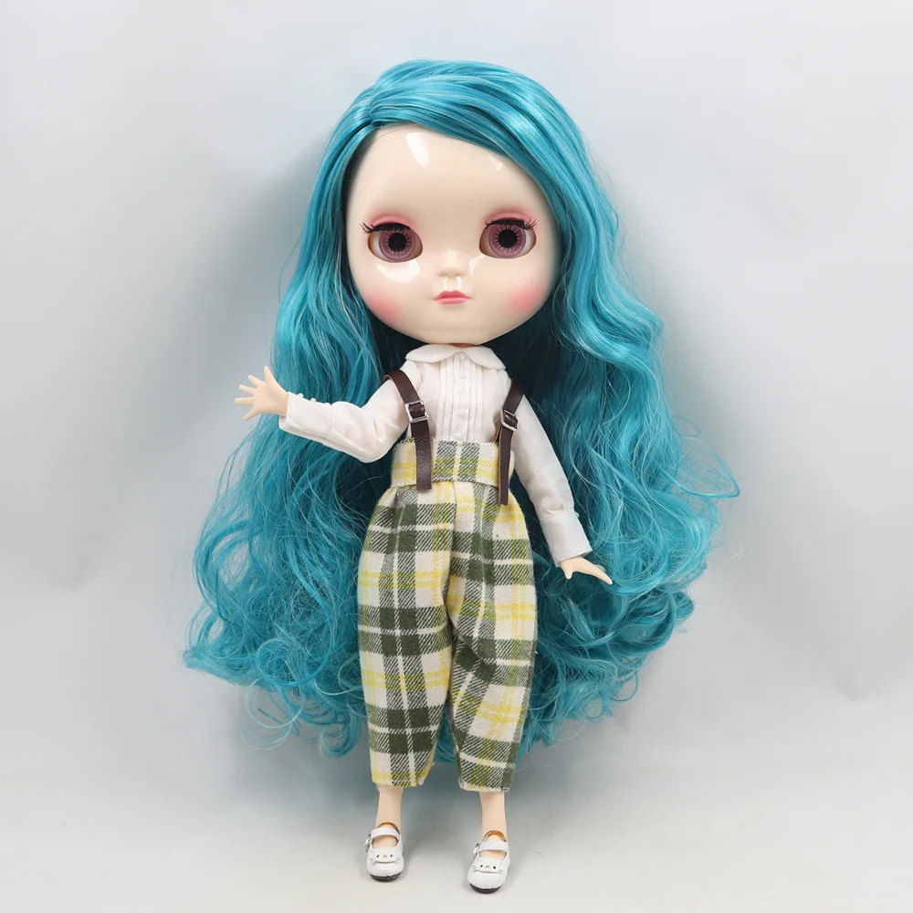 ICY Fortune Days factory azone joint body 30 см белая кожа синий смешанный цвет Кудри волосы DIY sd Подарочная игрушка