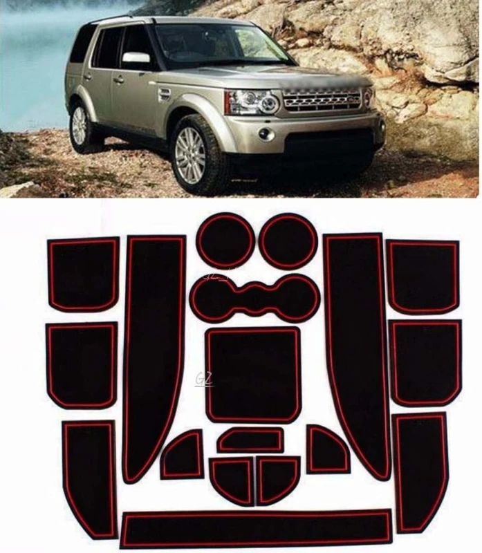 High quality font b Interior b font Non slip Door Cup Holder Rubber Mats For Land