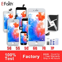 Дисплей класса AAA или lcd или экран для iPhone 5 5S 5c для iPhone 7 7 Plus для iPhone 6 сенсорный экран дигитайзер с бесплатной 3 подарками