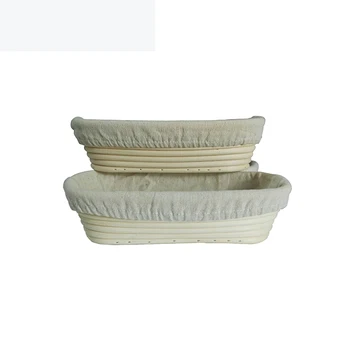 

Handwoven oval rattan bread proofing basket dough bowls for sale