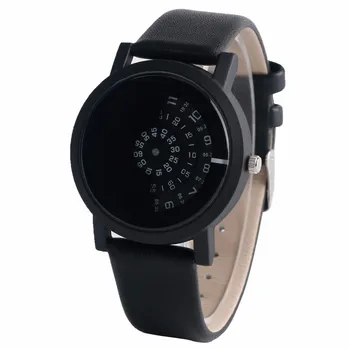 

Special Design Turntable Dial Leather Band Strap All Men Wrist Watch Quartz Watch Movement Modern Simple Fashion Quartz Watches