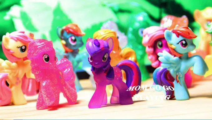 10 20PCS Lot Different Little Horse Loose Toys For Children Gift Very Cute Cartoon Action Figures