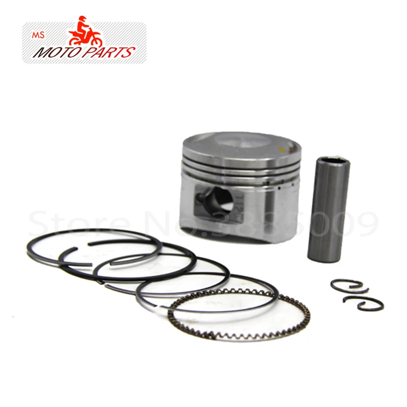 Lifan 125cc Запчасти для двигателя Байк велосипед ямы Piston-Kit-Rings-Pin-Cylinder-Gasket-52-4MM-14MM-LF125