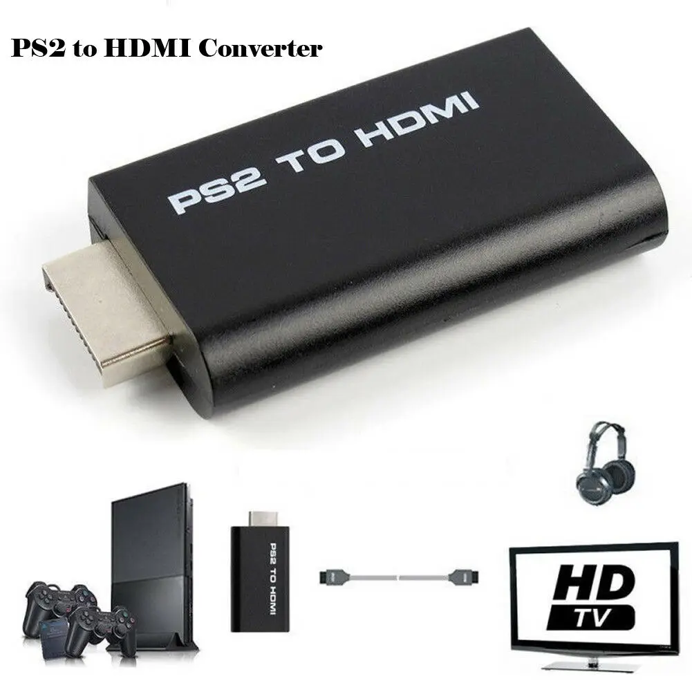 Совершенно для sony Playstation 2 PS2 к HDMI высокого качества конвертер адаптер кабель для HD