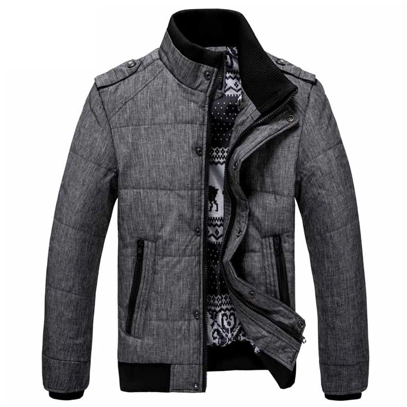 Men's Jackets 3XL Rib Sleeve Men Coat Jacket 2017 New Collection of Men