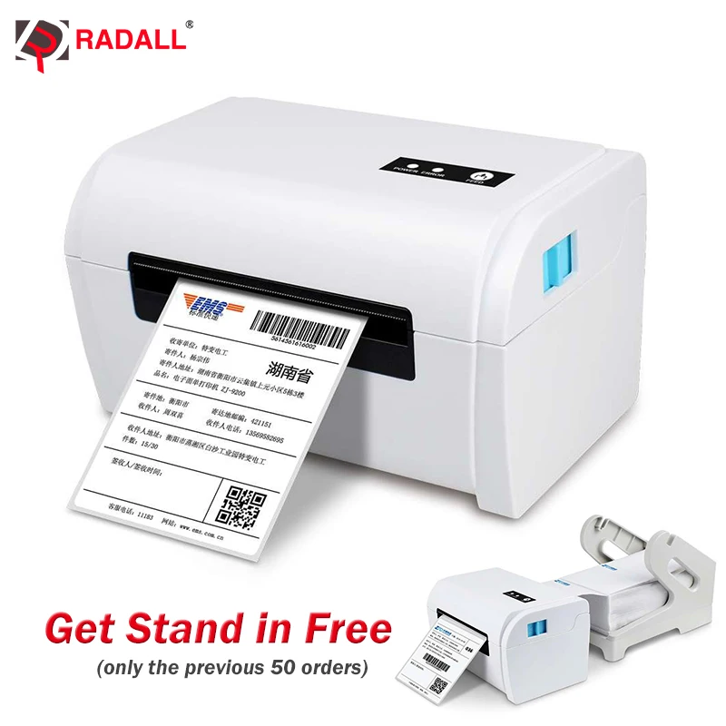 شحن ملصق الشحن الطابعة الحرارية طابعة USB/بلوتوث A6 عنوان الشحن طابعة الباركود صانع حامل شحن السيارات تقشير شحن ملصق الشحن الطابعة الحرارية طابعة USB/بلوتوث A6 عنوان الشحن طابعة الباركود صانع حامل شحن السيارات تقشير
