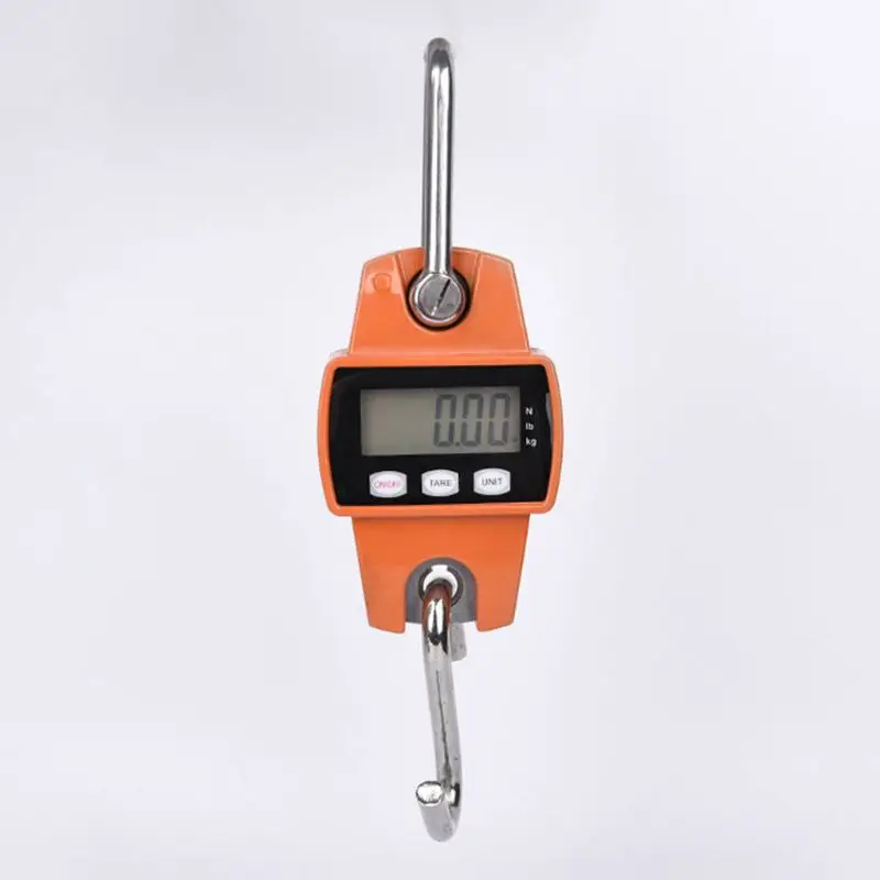 

Electric Hook Scale Hanging Digital Balance Scale With Dismountable S-Hook Pounds Kg Unit For Weighing Luggages Vertically Place
