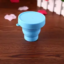 Открытый складной cupпутешествия силиконовый выдвижной складной tumblerful телескопический складной стакан для воды 8x8x2 см