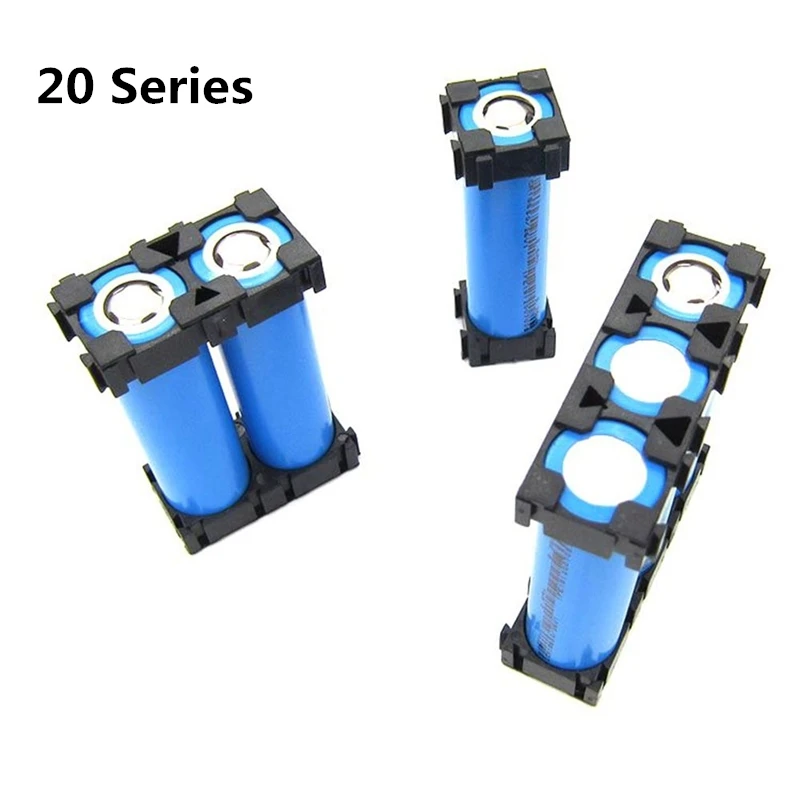 

10Pcs DIY 20 Series 18650 Lithium Battery Support Combination Fixed Bracket Battery Storage Boxes With Bayonet Wholesale