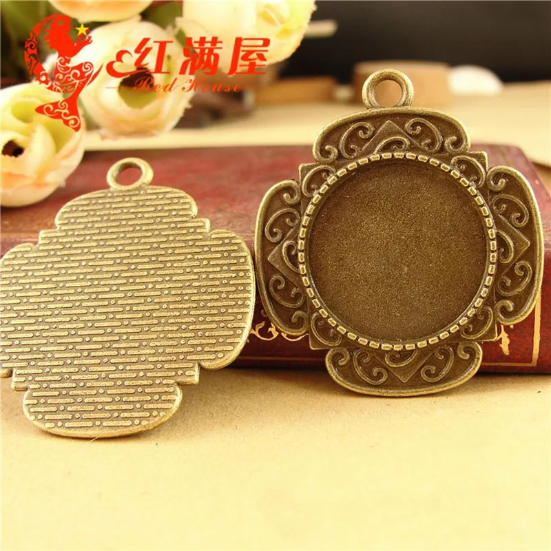 33*37MM Fit 20MM Antique Bronze plated european vintage