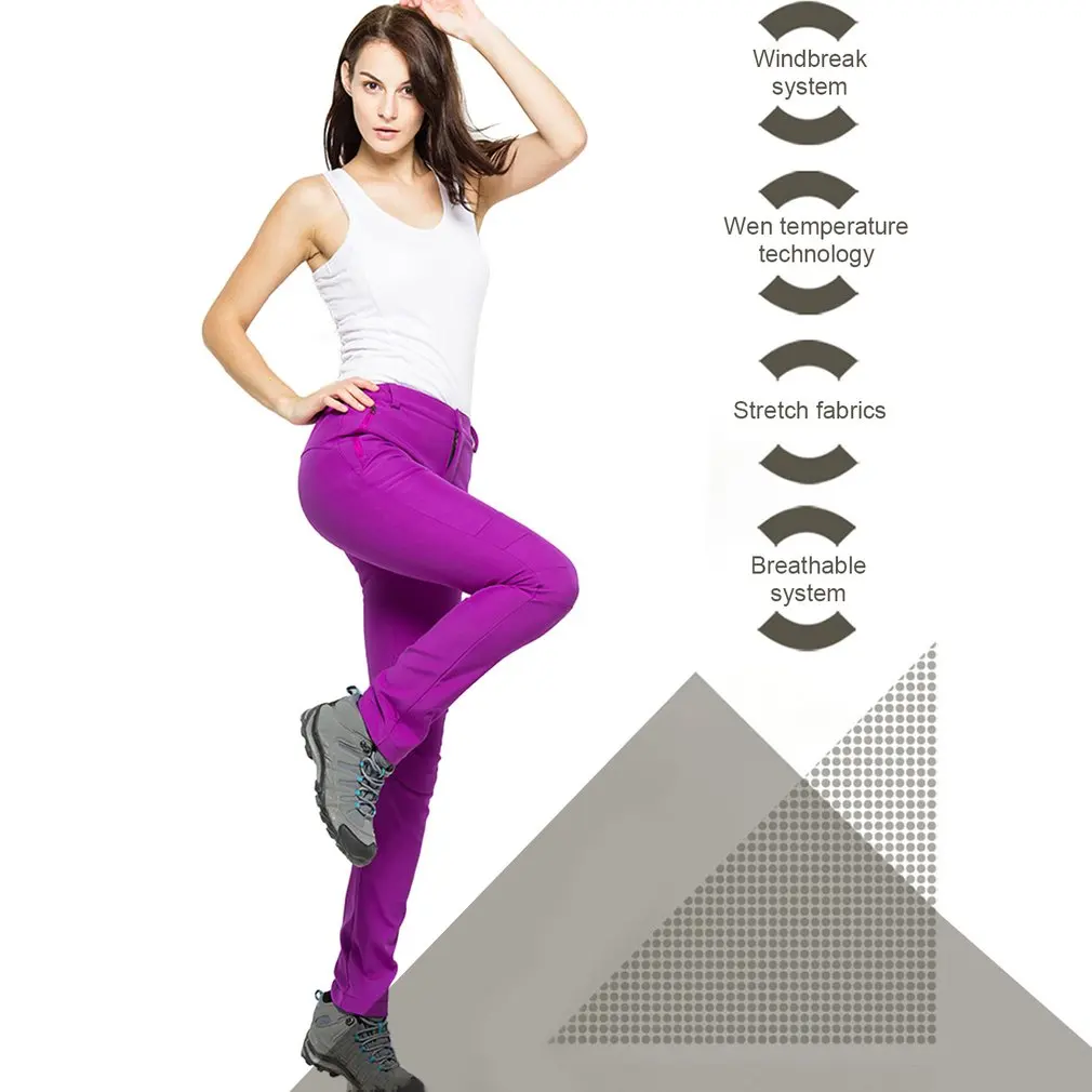 Pantalones gruesos calientes suave cómodo de las mujeres de los hombres pantalones a prueba de agua a prueba de viento pantalones de deportes al aire libre senderismo Camping Trekking Pantalones gruesos calientes suave cómodo de las mujeres de los hombres pantalones a prueba de agua a prueba de viento pantalones de deportes al aire libre senderismo Camping Trekking