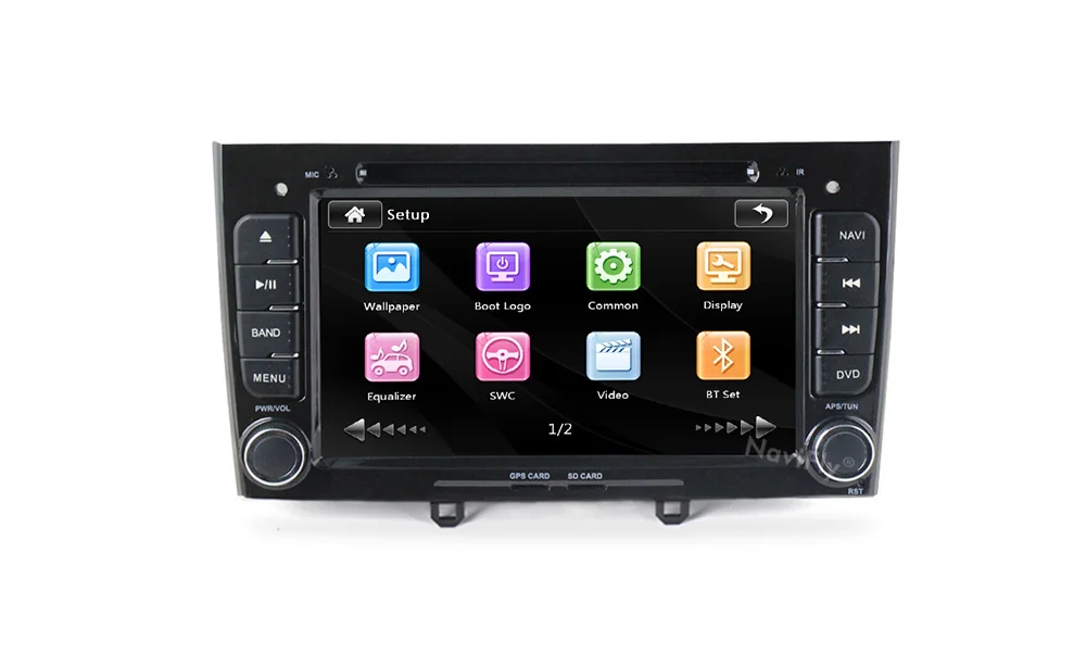 Top NaviFly Windows ce6.0 2din Car GPS radio stereo for Peugeot 308 408 Car dvd multimedia player with steering wheel control BT RDS 11