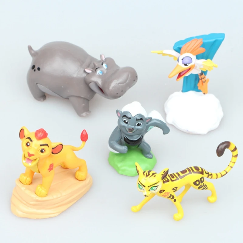 Cartoon Movie Character 5pcs Set Lion Guard Figure Lion King Kion