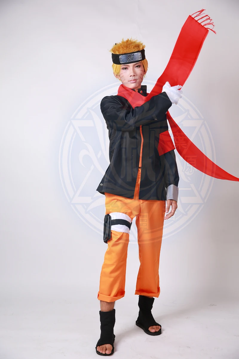 Free Shipping Naruto The Movie The Last Uzumaki Naruto Red Scarf Anime Cosplay Accessory