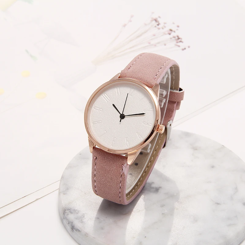 Модные простые женские часы, женские наручные часы с кожаным ремешком, часы-браслет от ведущего бренда, женские часы, Прямая поставка