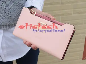 

by dhl or ems 200pcs fashion Purse Long Bow Wallets Candy Color Wallet Card Holders Purse Female Carteira Feminina bag