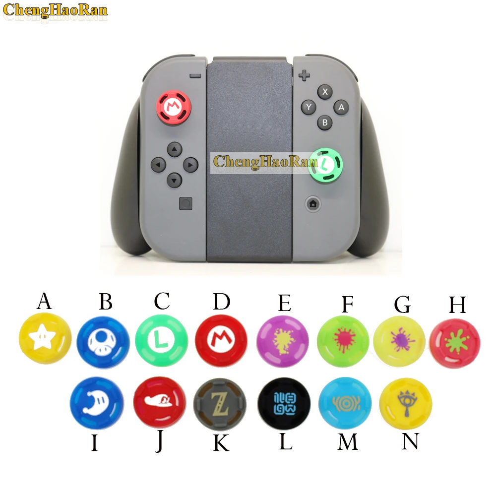 14 color 1pcs Silicone Analog Thumb Stick Grips Caps for Nintend Switch NS JoyCon Controller