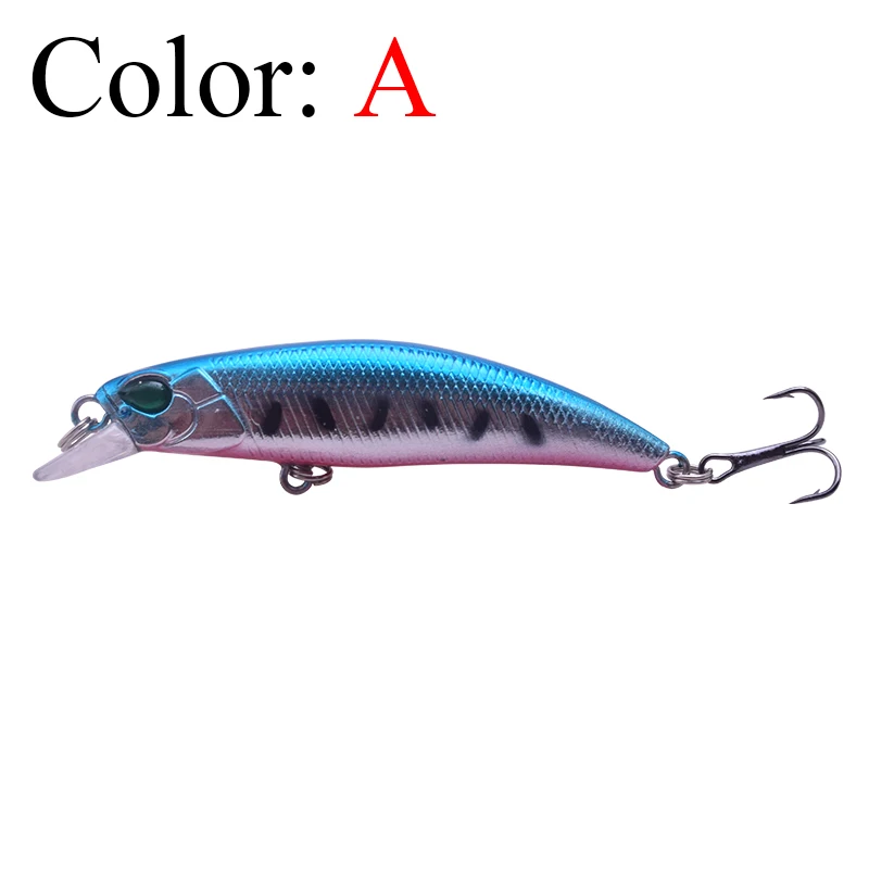 1Pcs Sinking Minnow Fishing Lure 6.5cm 4g Winter Laser Hard Artificial Bait 3D Eyes Fishing Wobblers Crankbait Minnows