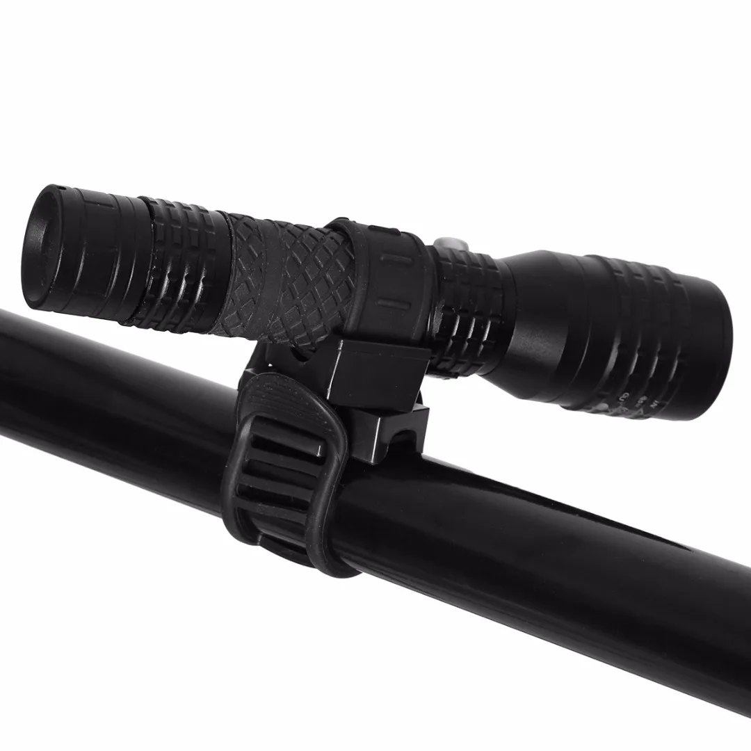 New 360 Degree Adjustable Bicycle Flashlight Holder Cycling Bike Flashlight Torch Clamp Clip Mount Bracket Holder Universal