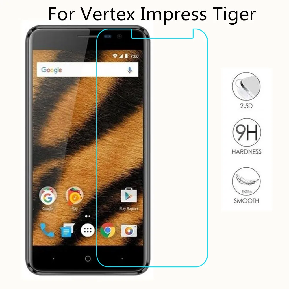 Закаленное стекло для смартфона Vertex Impress Tiger 9H Взрывозащищенная защитная пленка