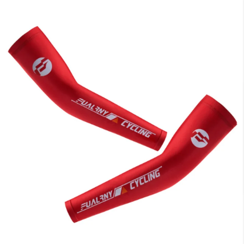 

FUALRNY 2019 Unisex Summer Bike Lycra Cycling Arm Sleeves UV Protection Arm Sleeves Breathable Bicycle Arm Covers Quick drying