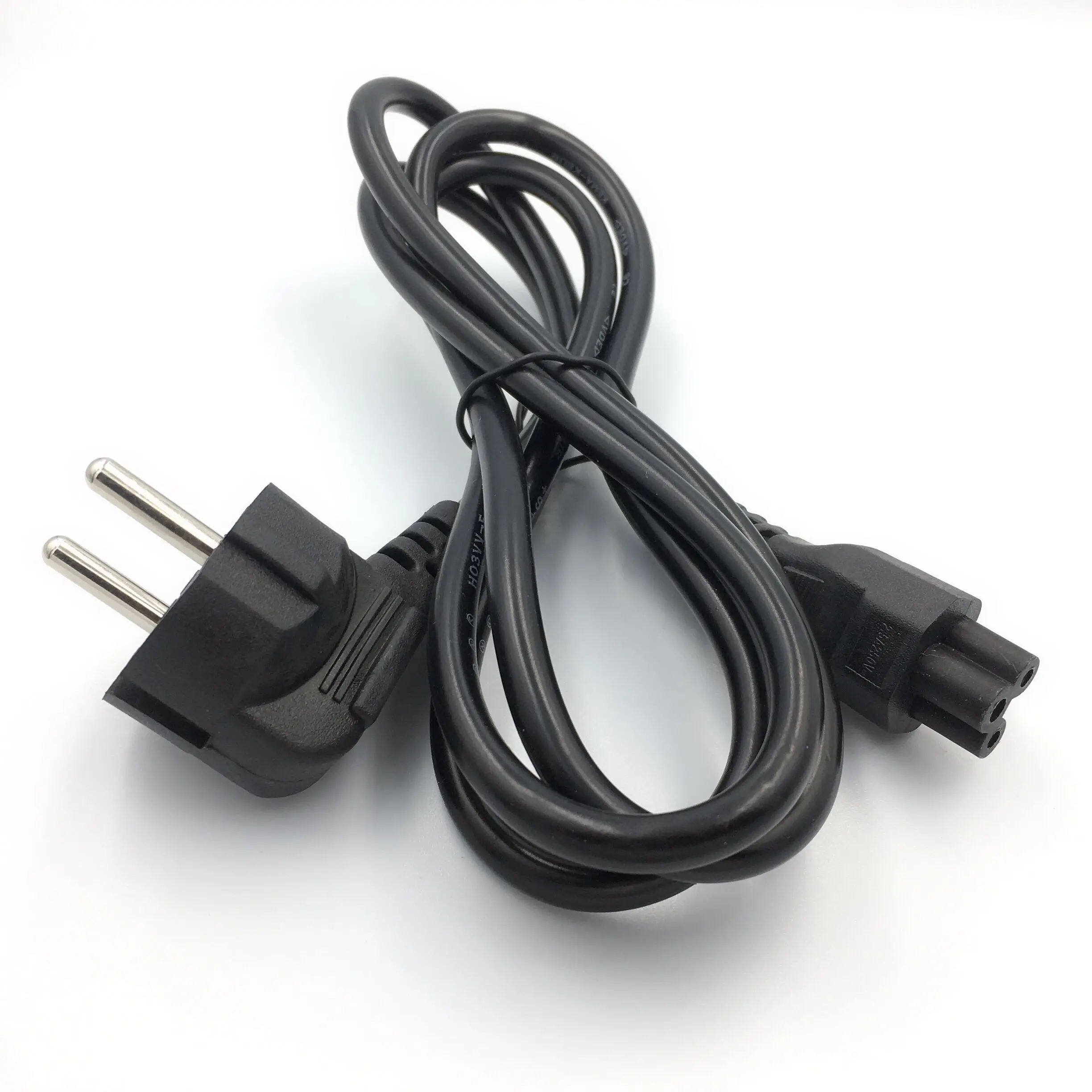 

US USA EU European Power Extension Cord IEC C5 Cloverleaf Power Adapter Lead Cable 1.2m 18AWG For HP Asus Dell Laptop Notebook