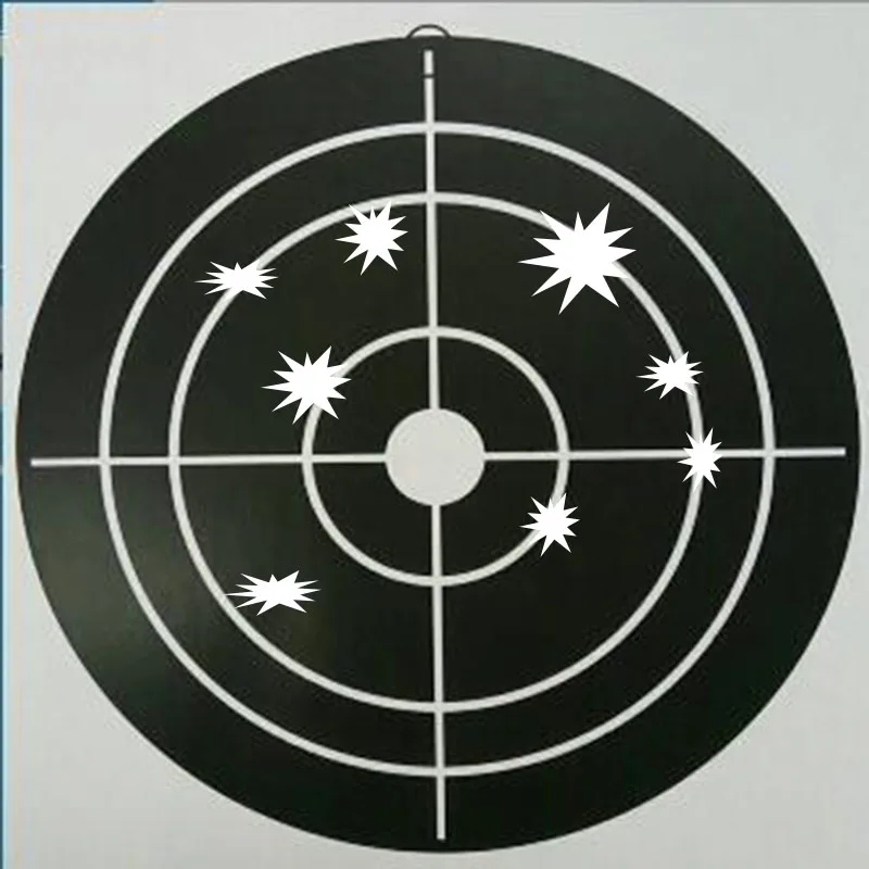 

4*4'' splatter shooting target with range paper- Instantly See Your Shots Burst Bright Florescent yellow Upon Impact