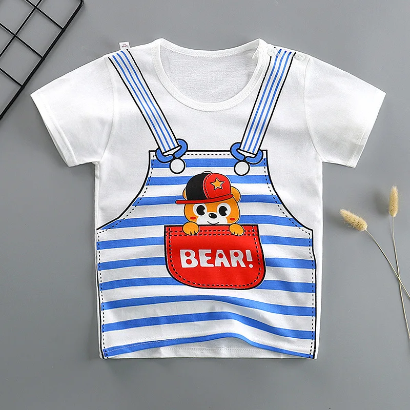 

2019 new summer children's short sleeve T-shirts cartoon baby boy t shirt quality cotton kids clothes tshirt girls tops